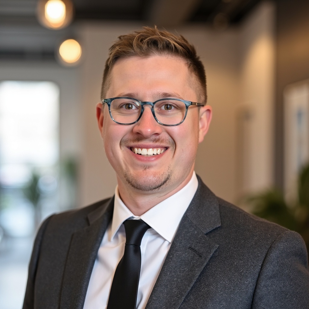 Updated headshot photo of Dr Connor Robertson