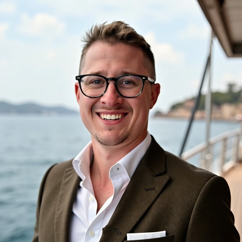 Close up headshot of Dr Connor Robertson