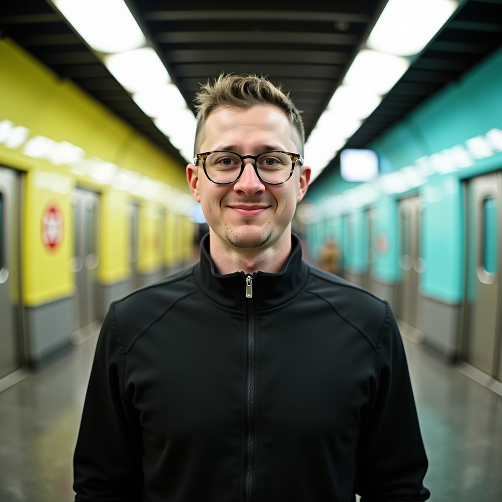 Outdoor headshot of Dr Connor Robertson with soft natural lighting