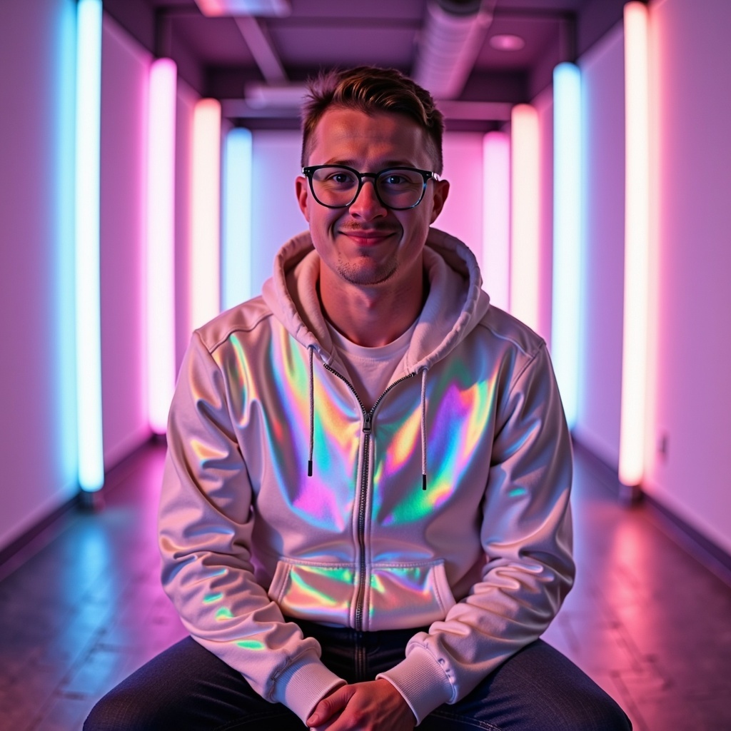 Outdoor casual headshot of Dr Connor Robertson with warm smile