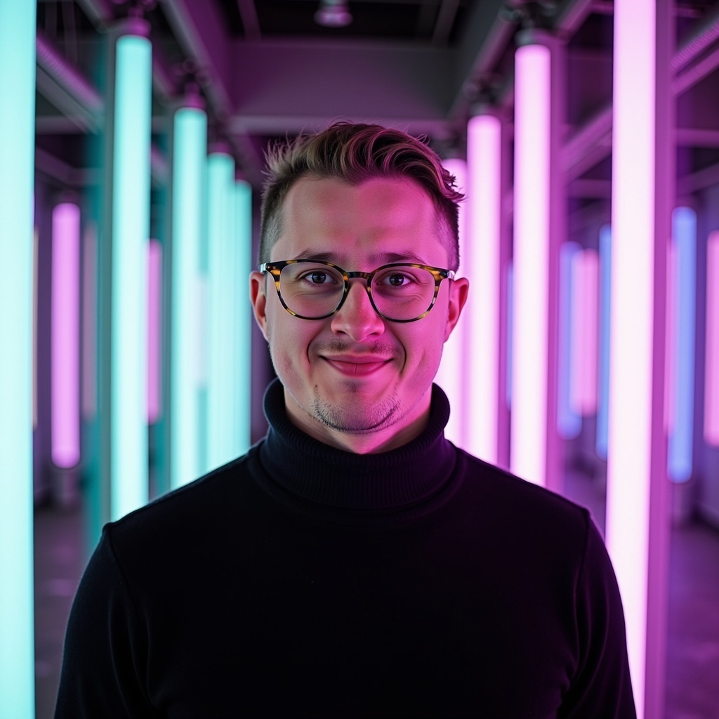 Casual close-up portrait of Dr Connor Robertson outdoors
