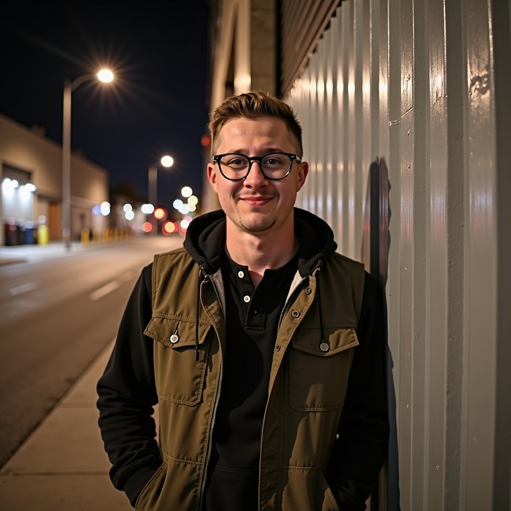 Smiling outdoor headshot of Dr Connor Robertson with outdoor background