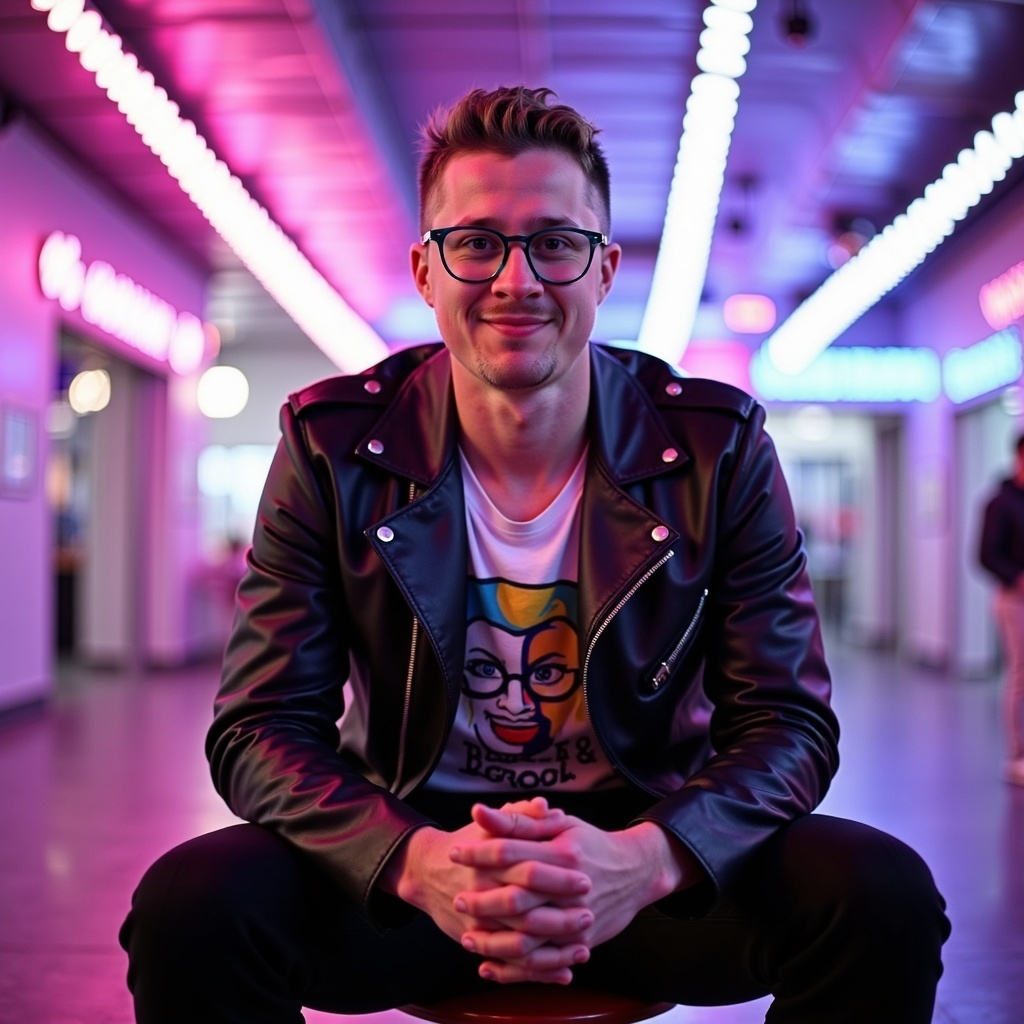 Casual outdoor headshot of Dr Connor Robertson smiling softly