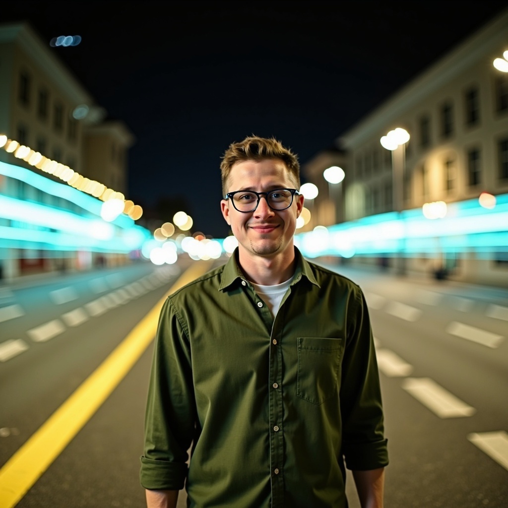 Portrait of Dr Connor Robertson smiling casually in outdoor setting