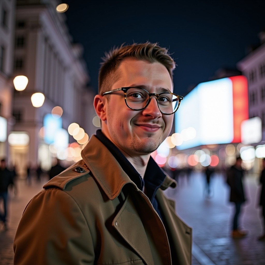 Casual headshot of Dr. Connor Robertson looking to side