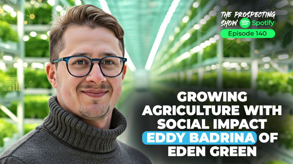 Urban farmer inspecting hydroponic plants