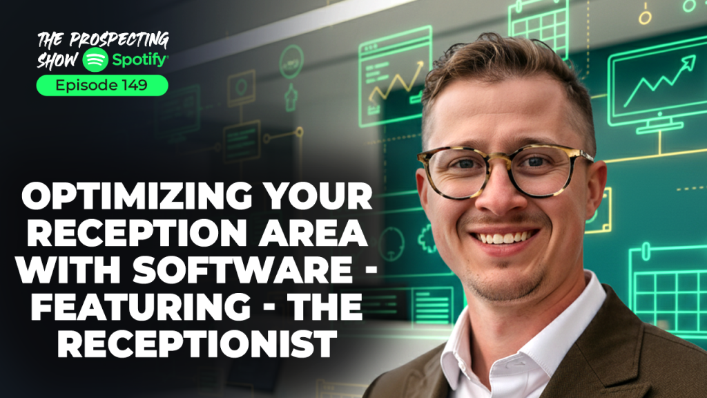 Receptionist using check-in kiosk