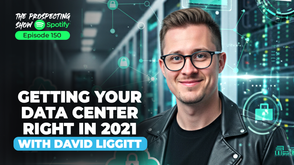 IT professional inspecting server racks