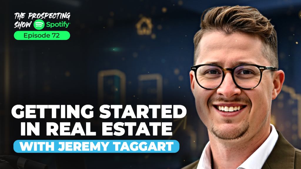 Real estate agent showing new property