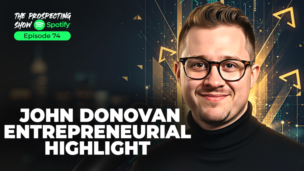 Entrepreneur sharing success story on stage