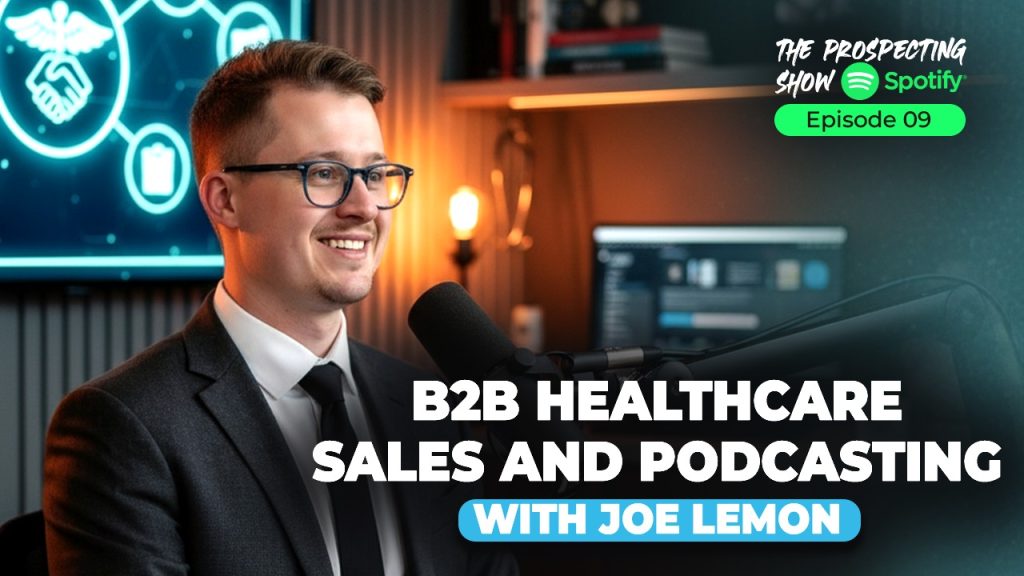 Podcaster interviewing healthcare entrepreneur